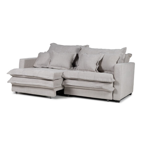 Sofá Cama Winter - Tela Microfibra 12074 (Gris)