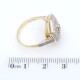 Anillo oro 18k y platino brillantes y diamantes Anillo oro 18k y platino brillantes y diamantes