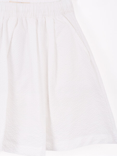 SHORT POLLERA LUNARA BLANCO