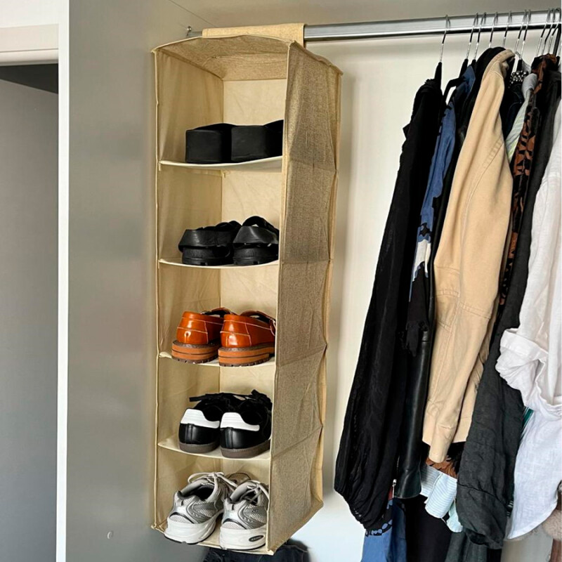 Organizador colgante de ropa para armario 5 niveles Organizador colgante de ropa para armario 5 niveles