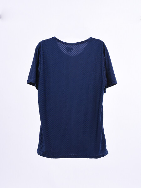 REMERA FITNESS AZUL OSCURO