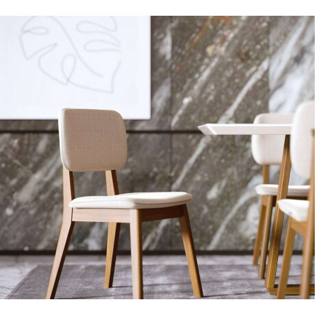 Silla de Comedor Classic Li­nea Manhattan Lino/Natural