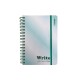Cuaderno degradé glitter A5 verde