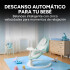 Silla Mecedora Bebé 5 Niveles Control Bluetooth Tul Mesita Color Verde