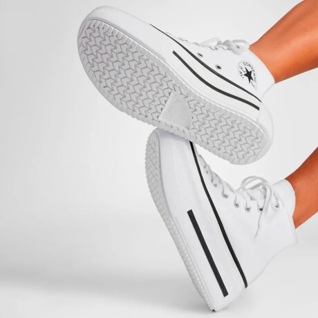 Championes Converse Dama -CTAS LIFT DOUBLE STACK HI- A12976C WHITE