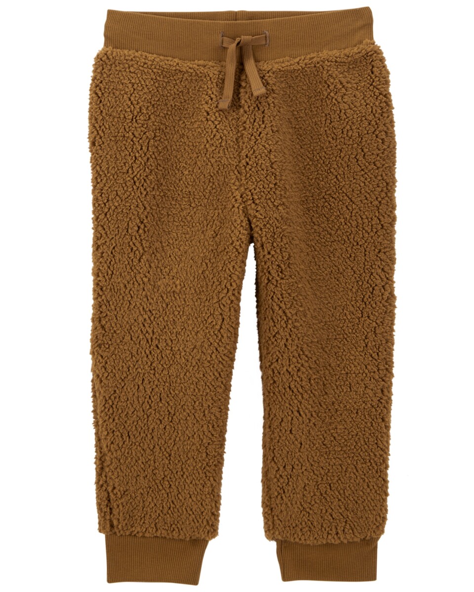 Pantalón de sherpa, marrón 