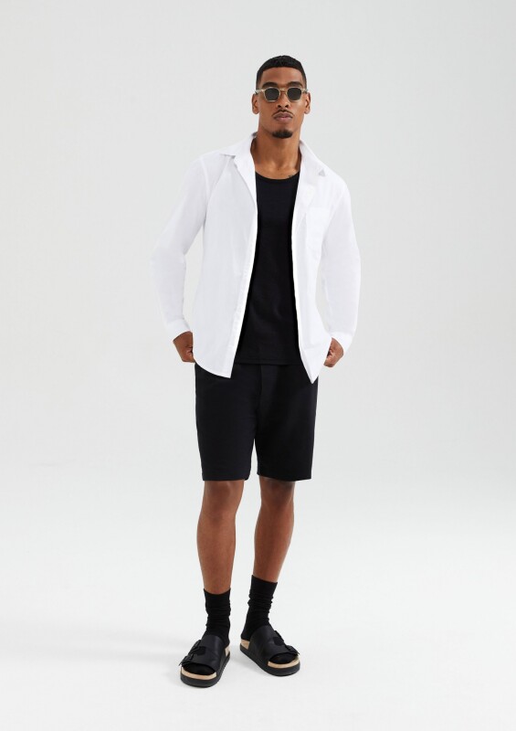 BERMUDA MASC PRETO ESCURO