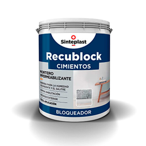 Recublock Pintura Antihumedad Interior 1 Lt Sinteplast