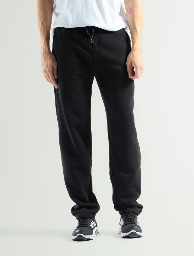 Pantalon de Felpa Clasico Bristol Negro