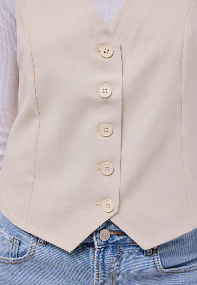 Chaleco Roma beige