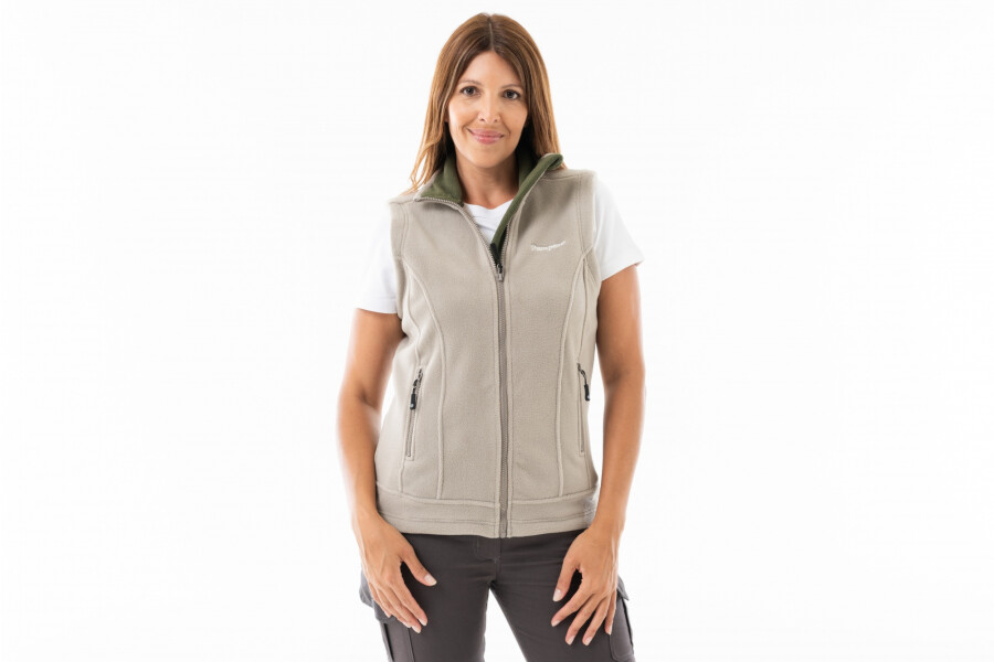 CHALECO POLAR MONTTES MUJER Beige