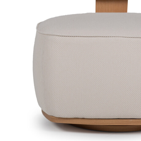 Butaca Orbit - Giratoria - Tela Rústica Trama beige (9E)