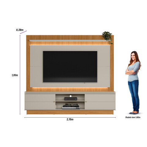 LINEA- MODULAR PARA TV GUARARAPES NATURE/OFF WHITE LINEA- MODULAR PARA TV GUARARAPES NATURE/OFF WHITE