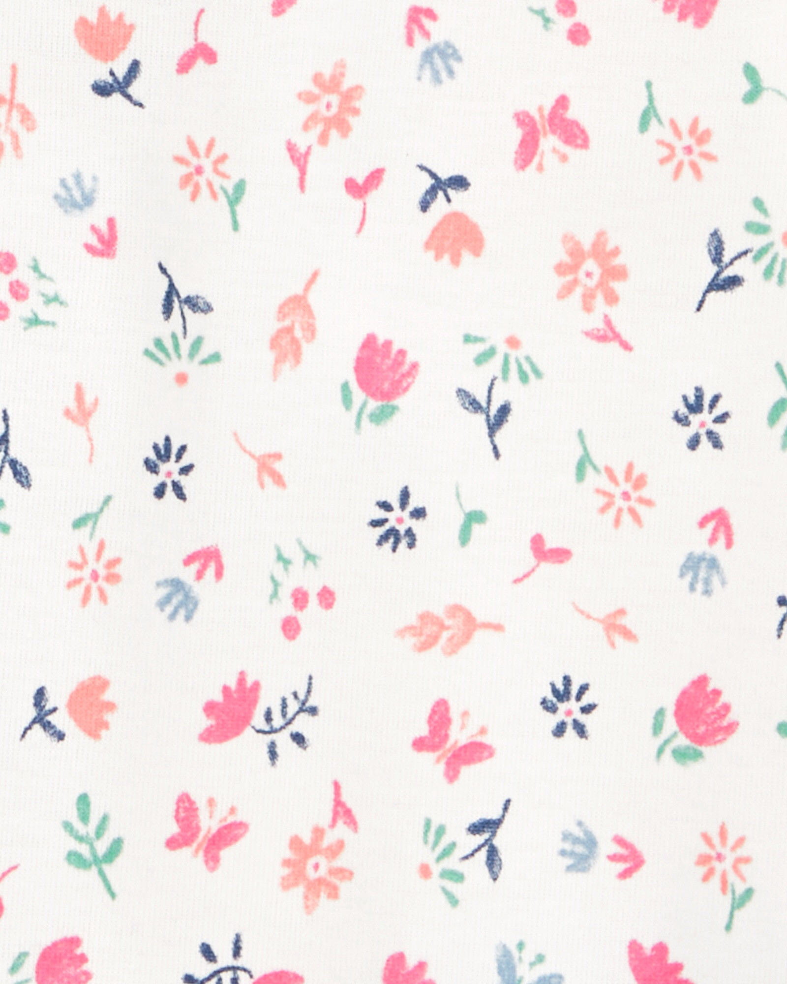 Pack cinco bodies de algodón, diseño floral Pack cinco bodies de algodón, diseño floral