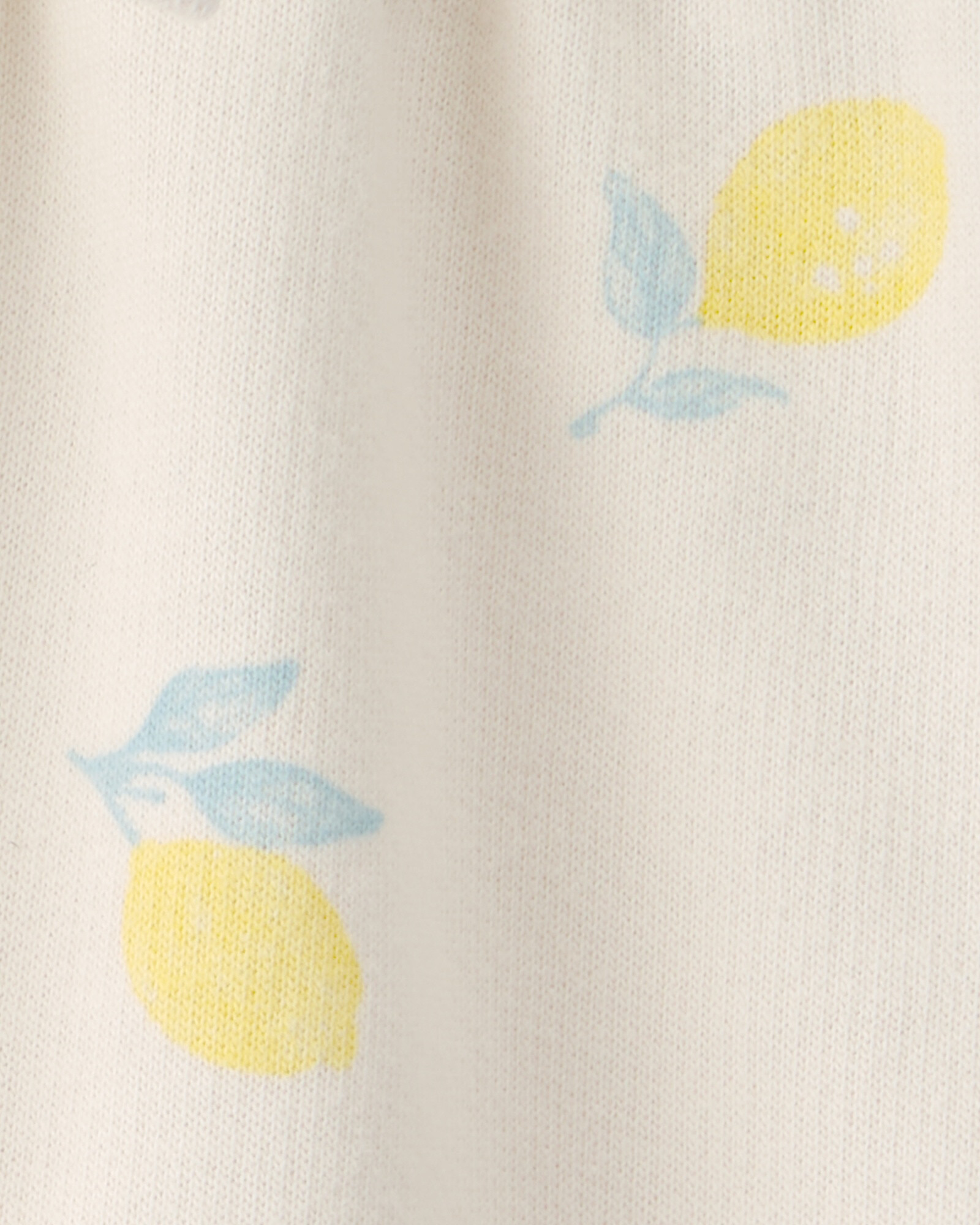 Short de algodón, marfil, diseño limones Sin color