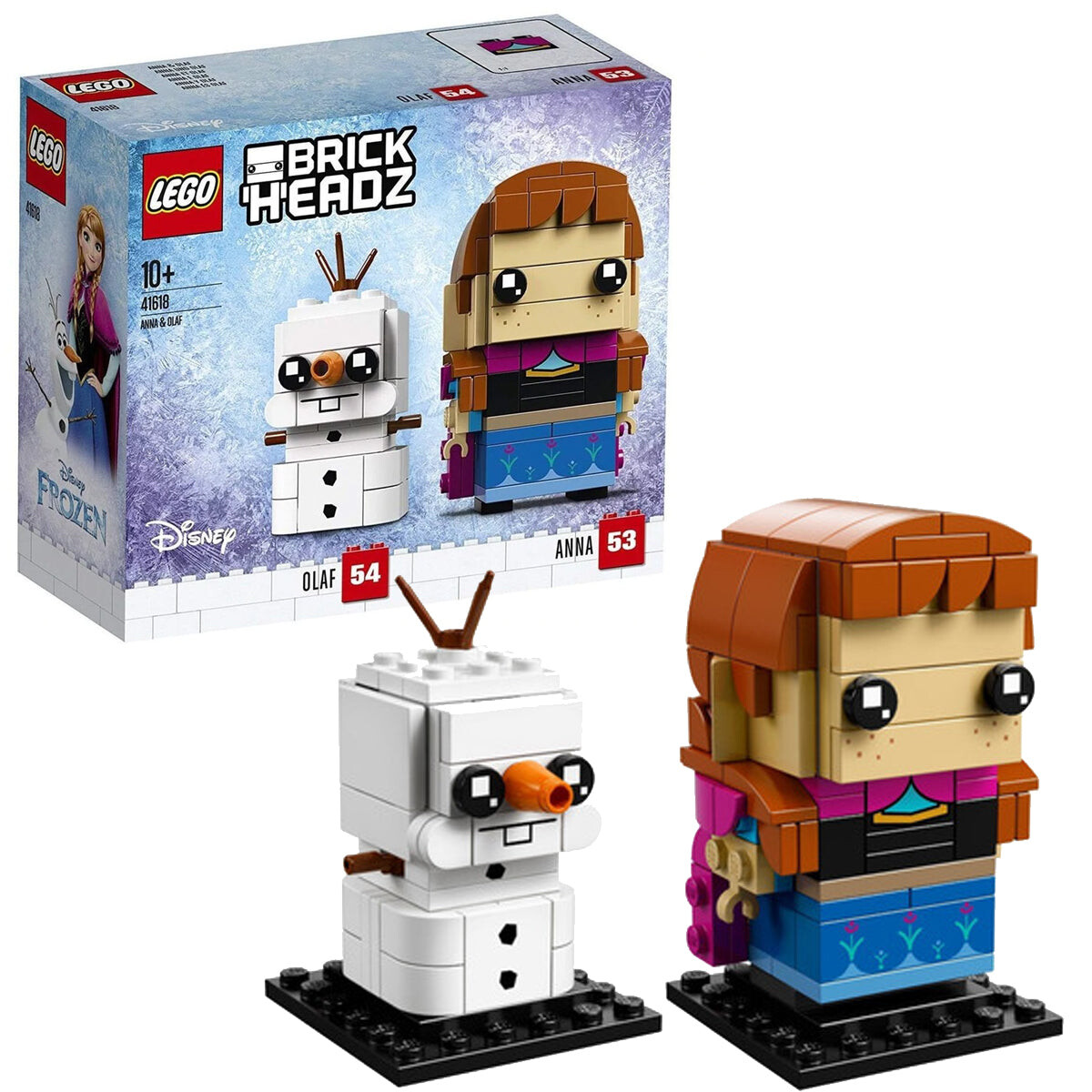 Lego Brick Headz Frozen Anna Y Olaf 41618 Original 