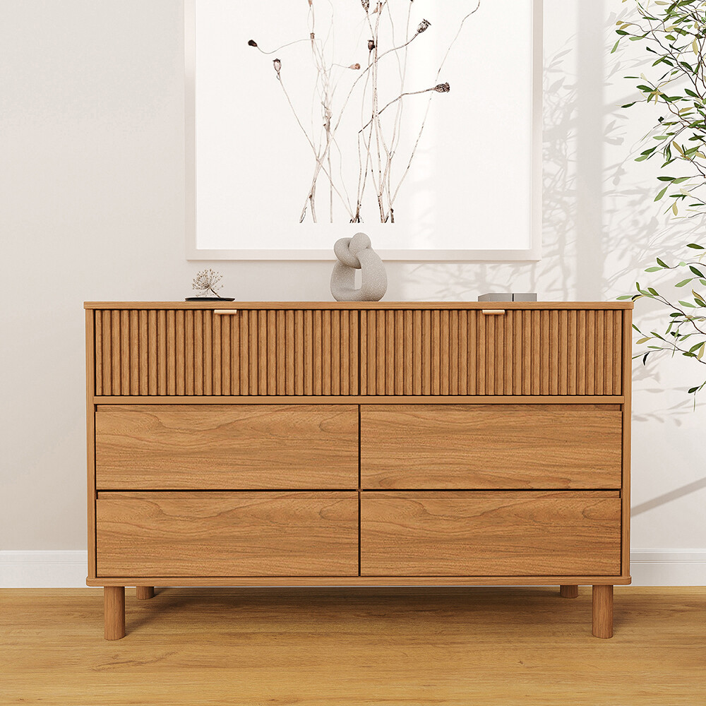 Comoda 6 cajones - Madera maciza Comoda 6 cajones - Madera maciza