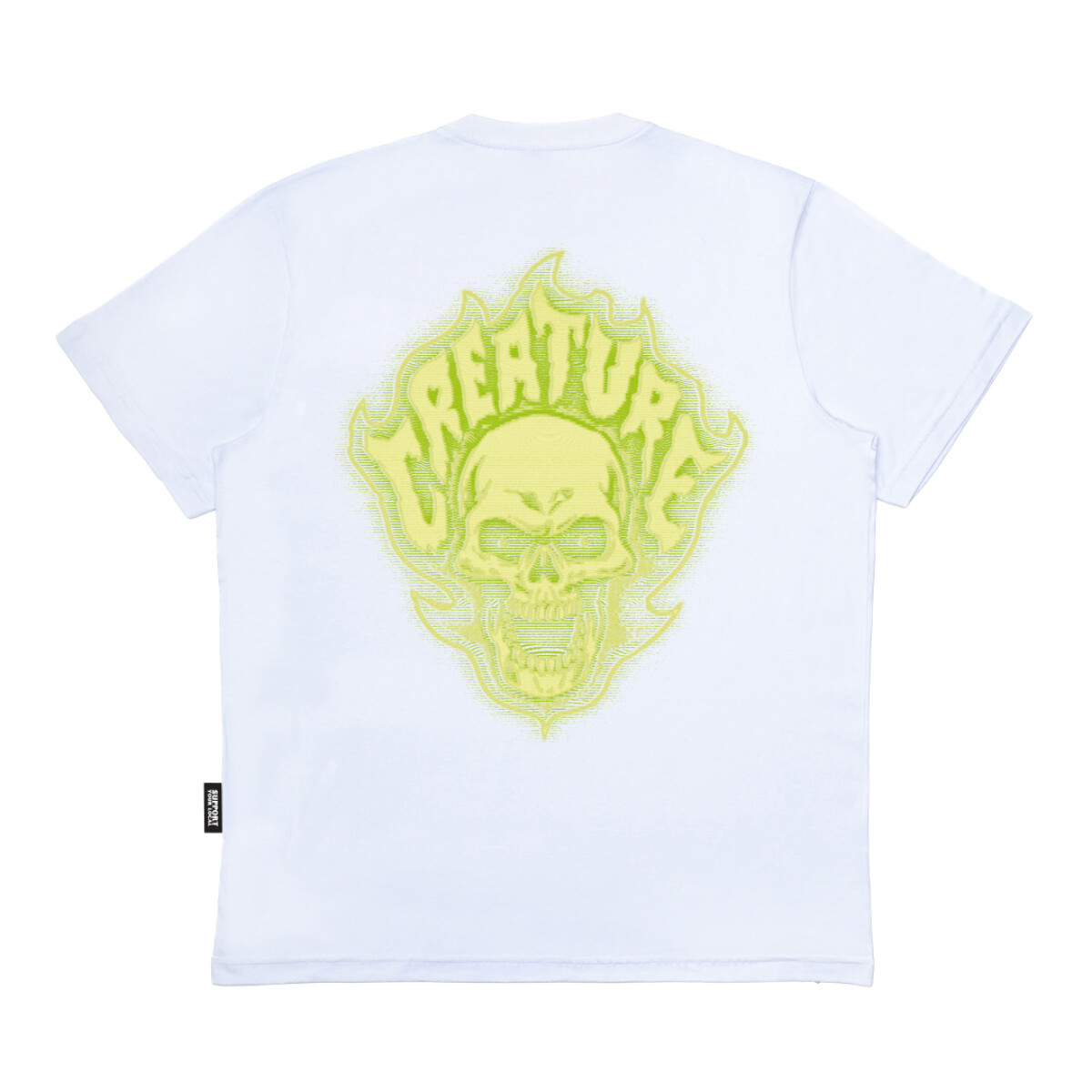 Remera Creature Bonehead Glitch SS - Blanco 