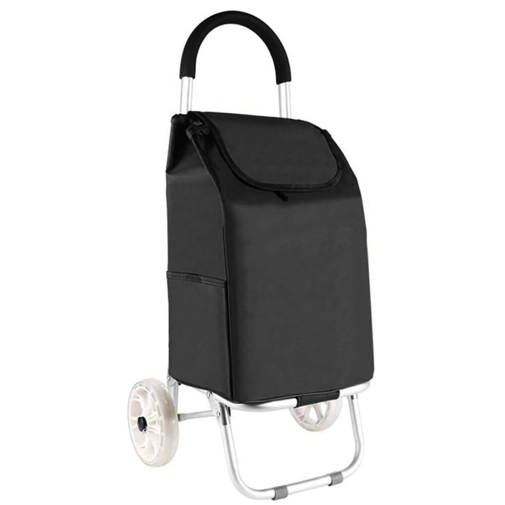 Carrito de Feria Con Ruedas Grandes Negro