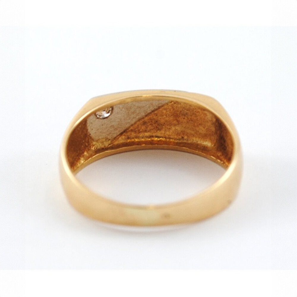 Anillo Oro 18K Y Brillante Anillo Oro 18K Y Brillante
