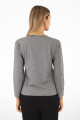 Remera algodón elastano Gris melange