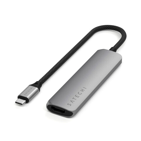 Satechi Multipuerto 4-en-1 USB-C - Space Grey Satechi Multipuerto 4-en-1 USB-C - Space Grey