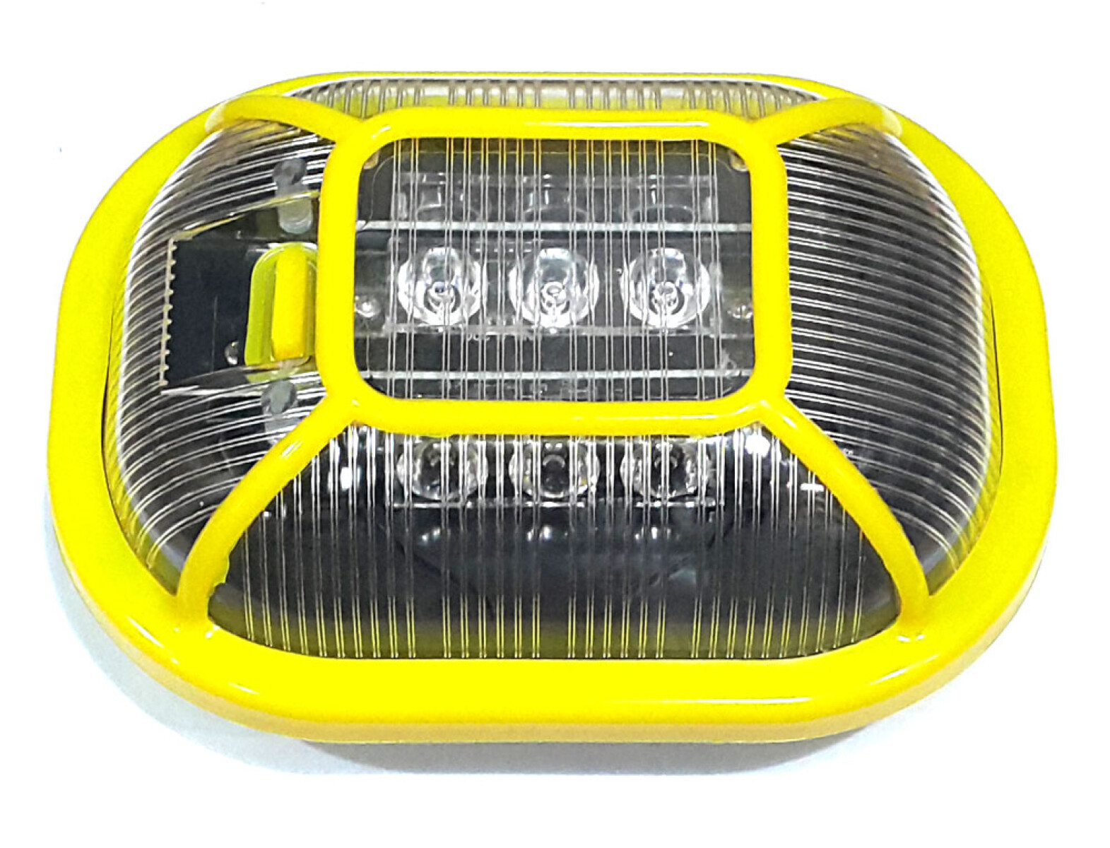 SEÑALIZACION - PLAFON LED DE EMERGENCIA AMBAR MAGNETICO A PILA - 