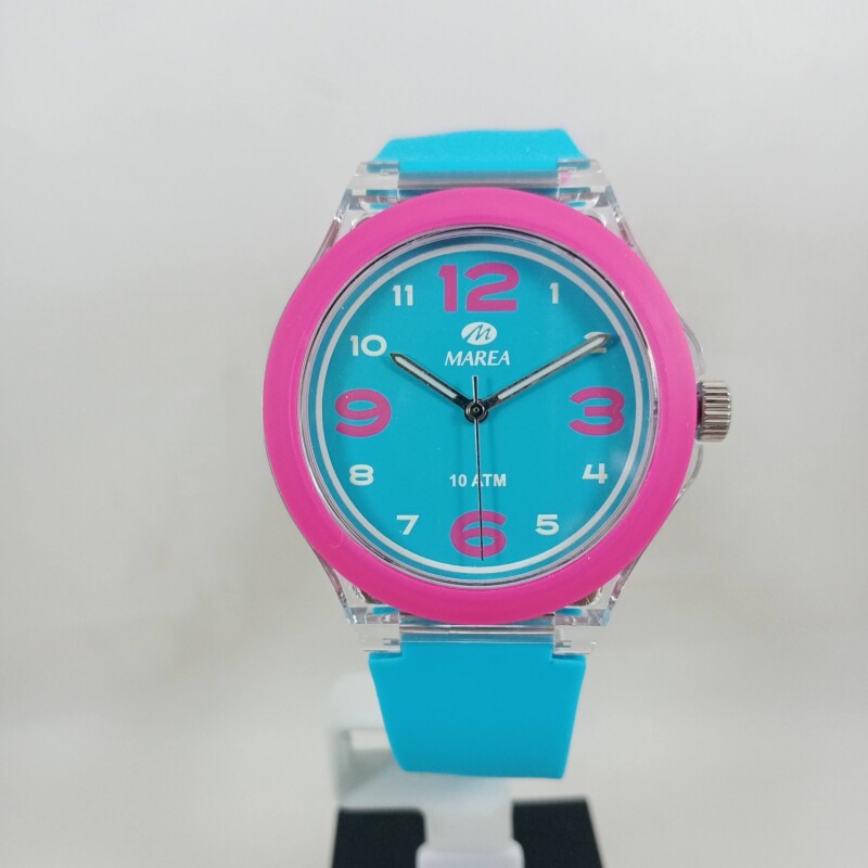 Reloj Marea unisex Fuccsia y celeste Reloj Marea unisex Fuccsia y celeste