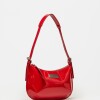 Cartera al hombro Mia en cuero charol Rojo