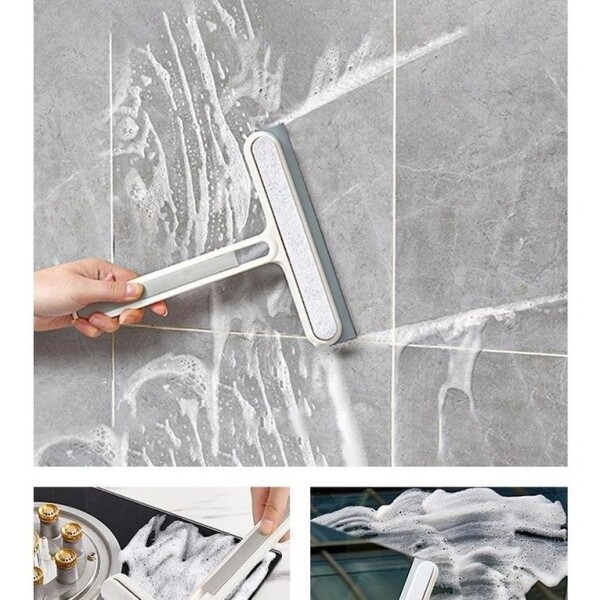 Lampazo Cepillo Esponja 3 En 1 Vidrios Mesada Cocina Atrix® Variante Color Blanco