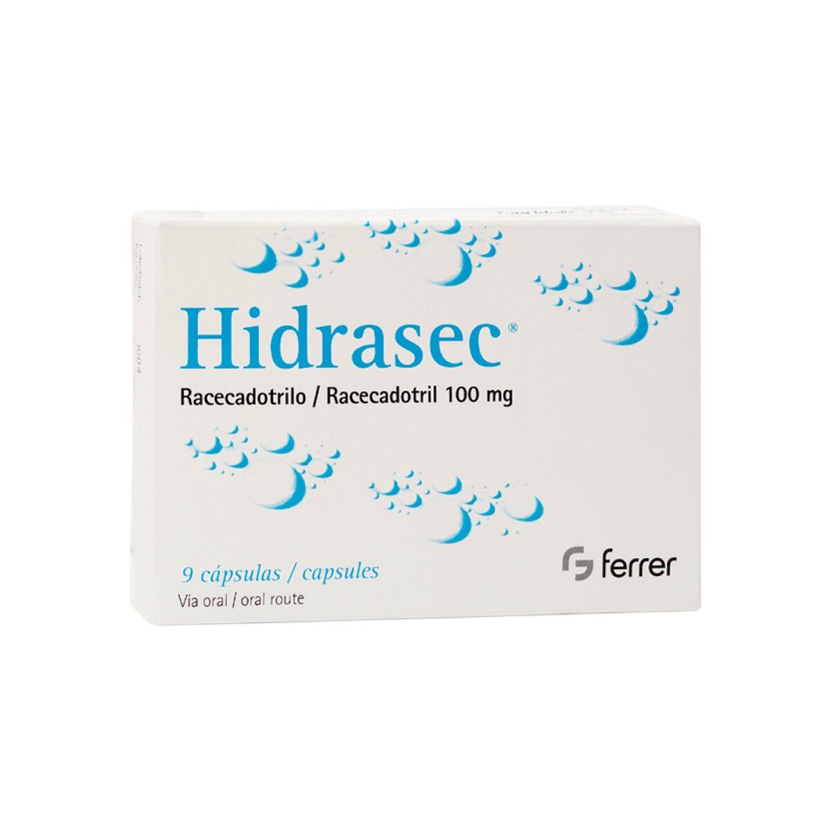 HIDRASEC 100 MG. CAPS.X 9 (ADULTOS) CJ 