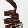 Cinturon North En Efecto Cuero Marron