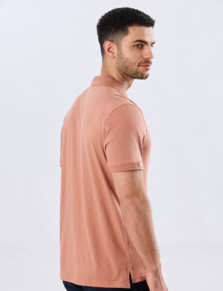 REMERA POLO LISA JERSEY Ladrillo