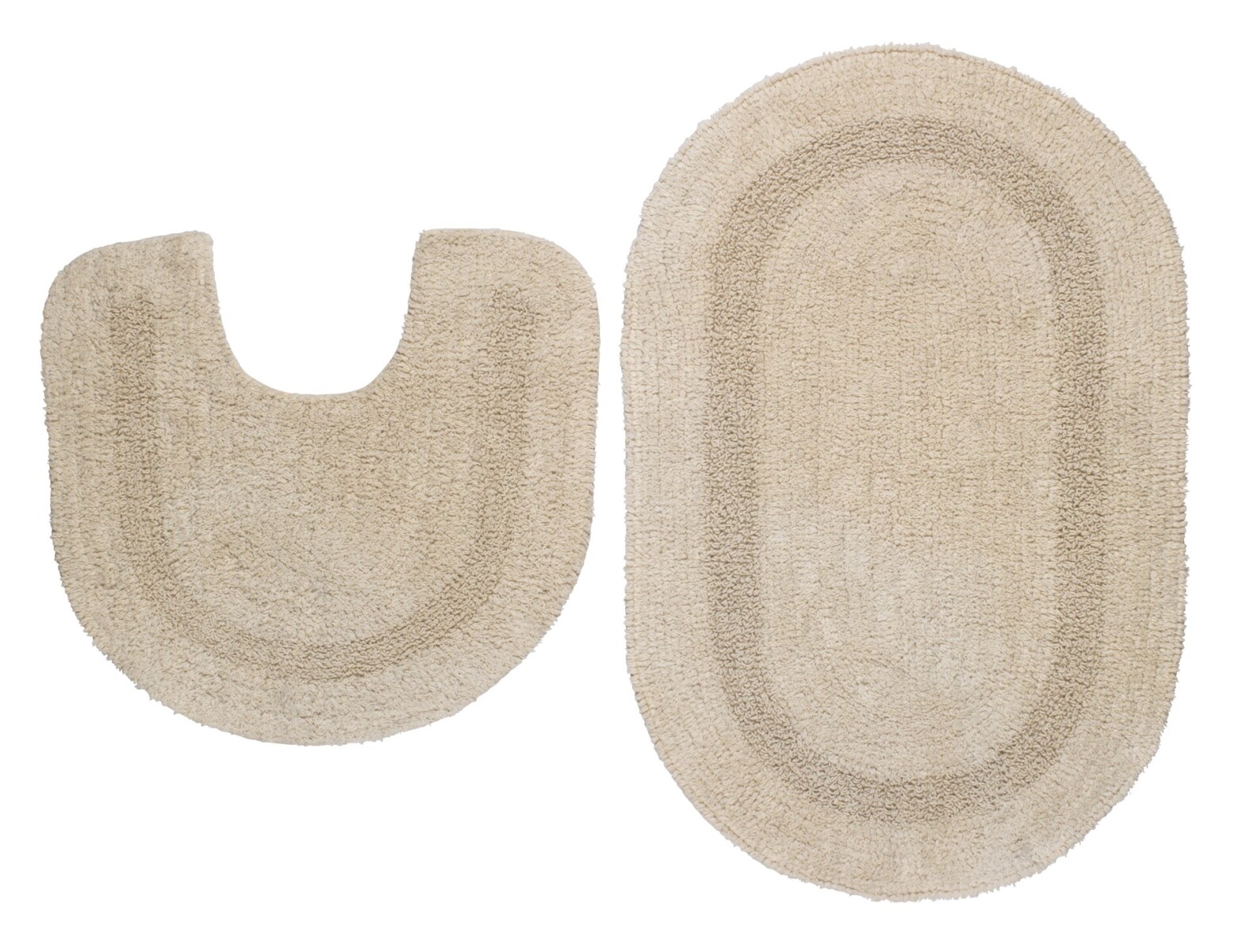 Juego alfombra baño LERDALA 2u beige 