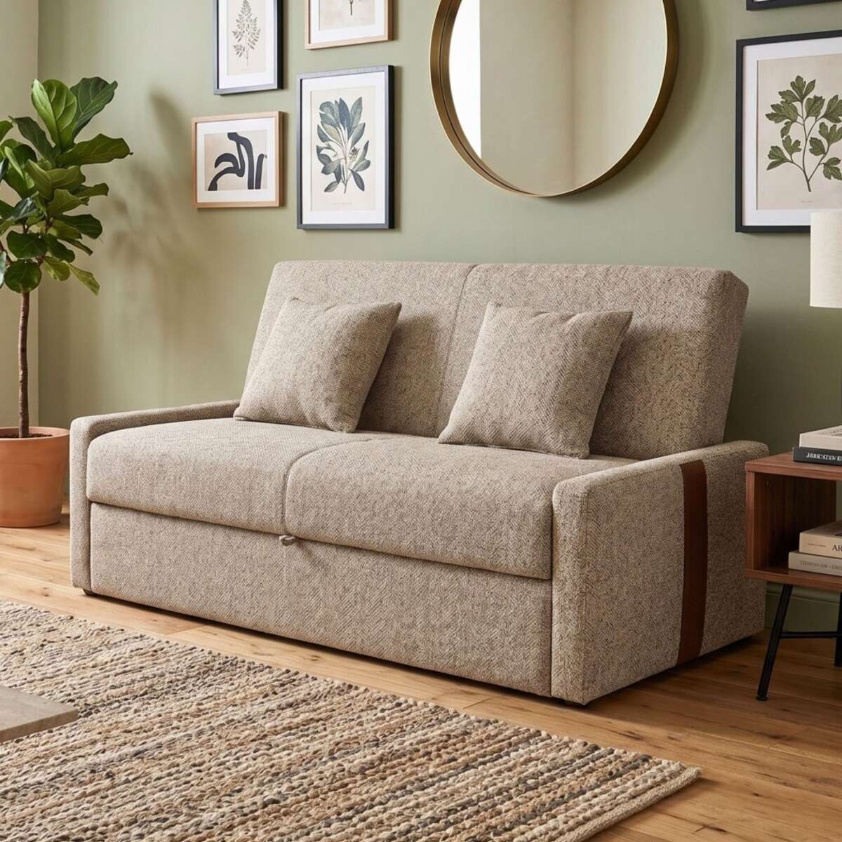 Sofa Cama Charlotte - Marron Claro 