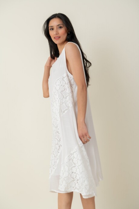 VESTIDO FLOR BLANCA VESTIDO FLOR BLANCA