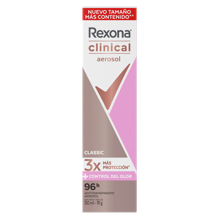 REXONA DEO CLINICAL CLASSIC DAMA AER ANT única