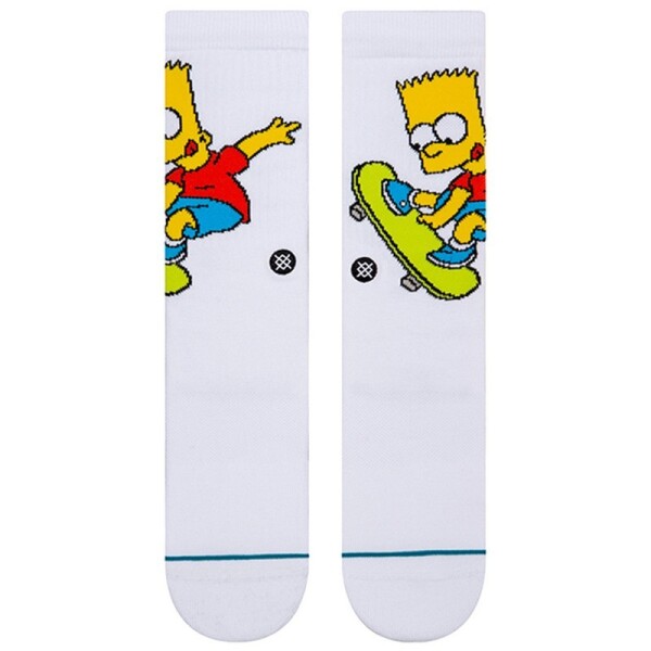Medias Stance Bart Simpson Blanco