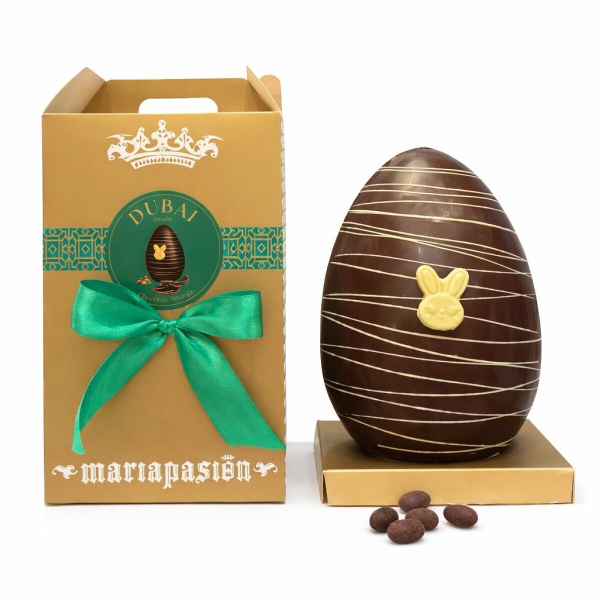 Huevo Pascua DUBAI Pistacho L Amargo 58% 