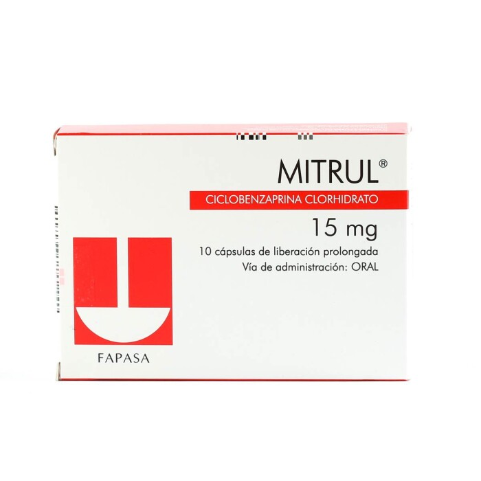 MITRUL 15 MG. CJ X 10 CÁPS. única