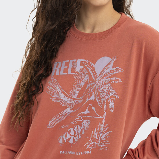 Buzo Reef Round Neck W Rojo