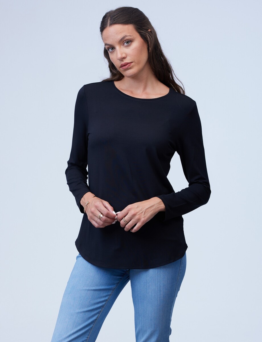 Remera Basica - Negro 