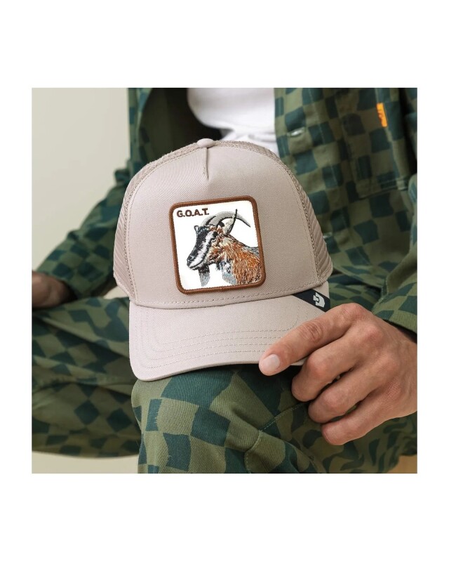 Gorra Goorin Bros Trucker Baseball - G.o.a.t. Beige Gorra Goorin Bros Trucker Baseball - G.o.a.t. Beige