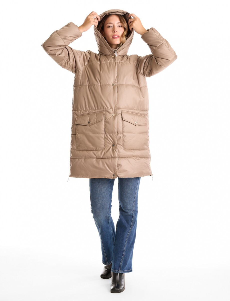 Campera Abrigo - Tostado 