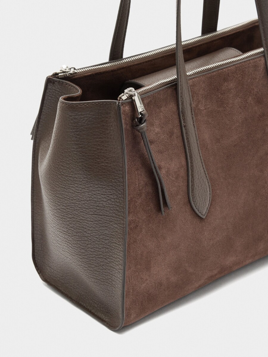 Bolso Para Portátil 15" Con Piel marron