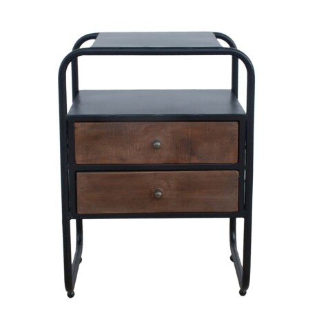 MESA DE LUZ MADERA NEGRO ANIELI