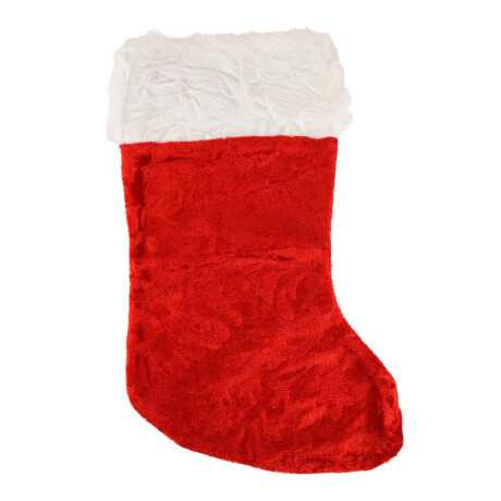 Bota navideña de terciopelo Bota navideña de terciopelo