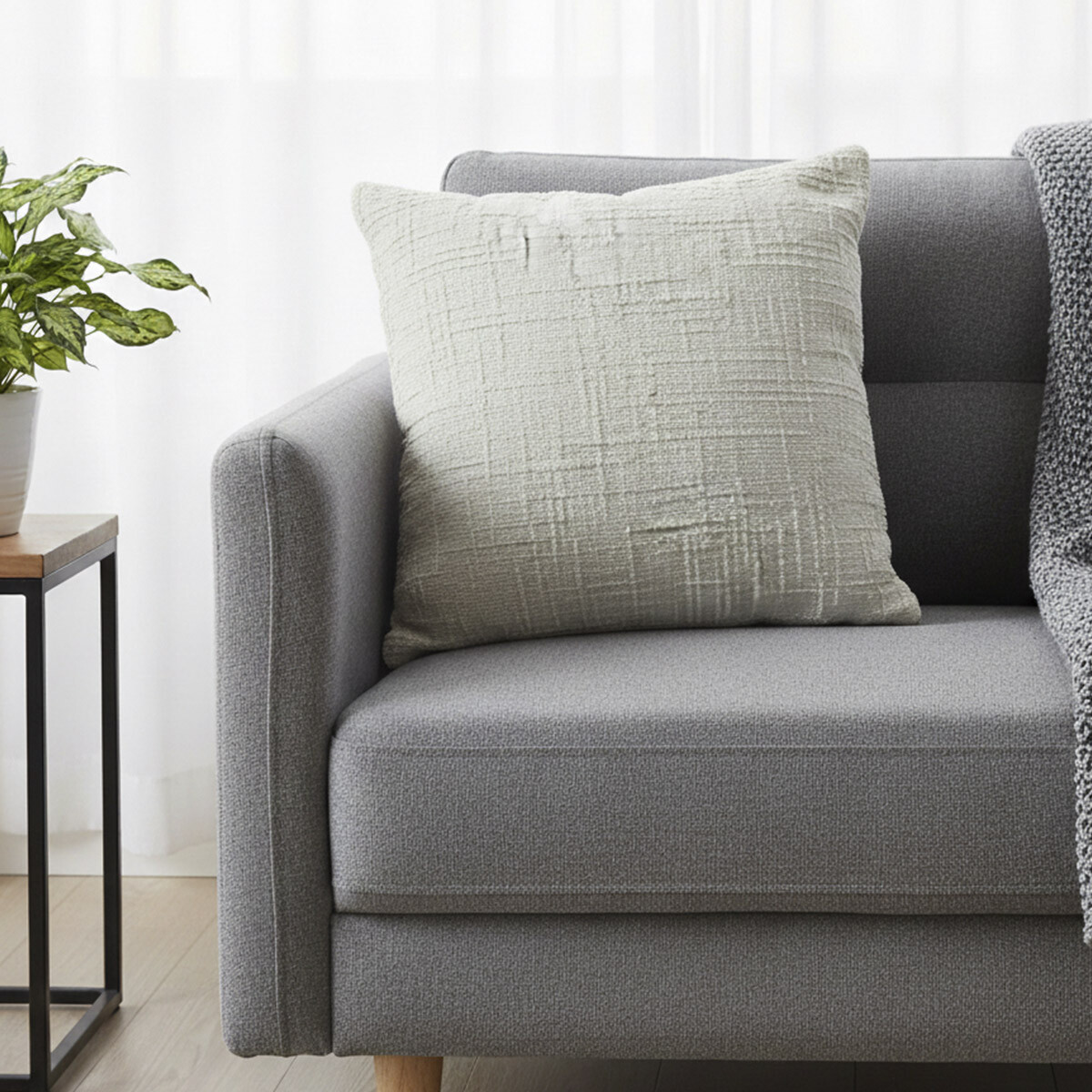 Almohadón Jacquard Home Class 45 x 45 cm - MANTECA 