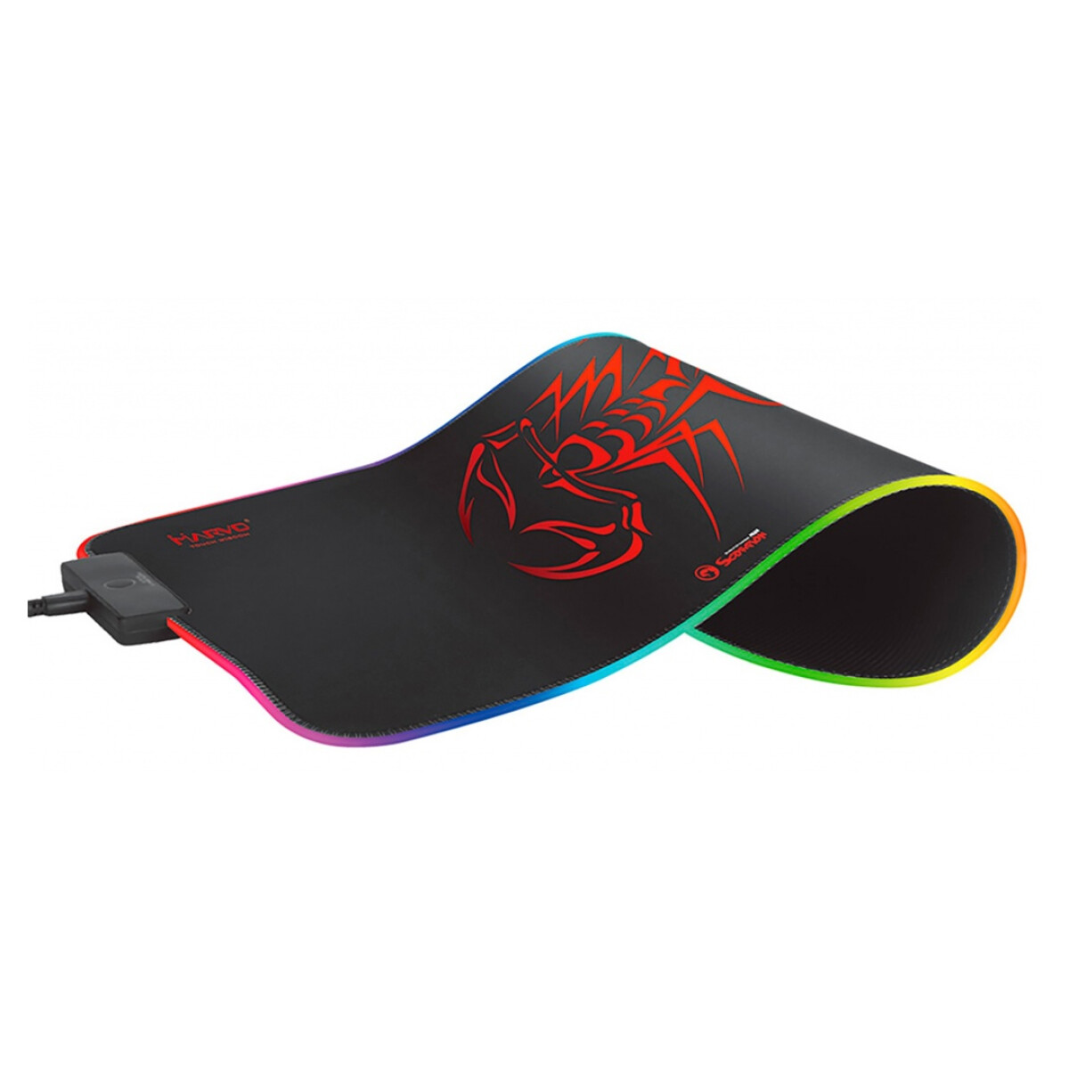 Mouse Pad Gamer Scorpion MG08 Más RGB Cable de 2 Metros Tamaño M de Marvo 