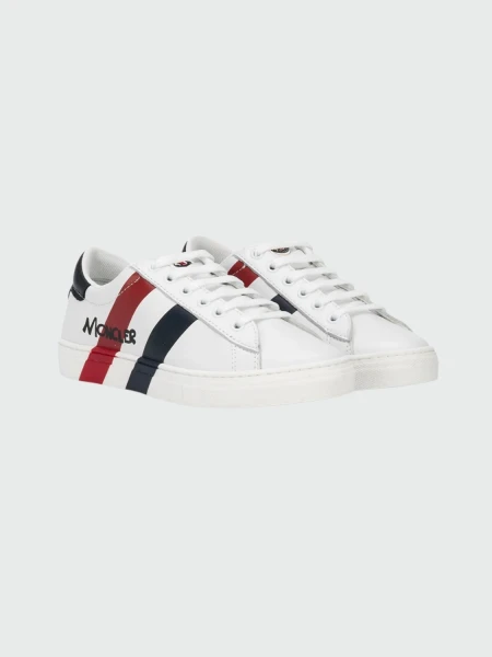 Moncler Kids- Calzado deportivo de cuero acordonado, MATHIEU SCARPA 0
